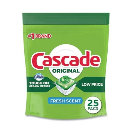 Proctgambl Cascade, ACTIONPACS, FRESH SCENT, 13.5 OZ BAG, 5PK 80675